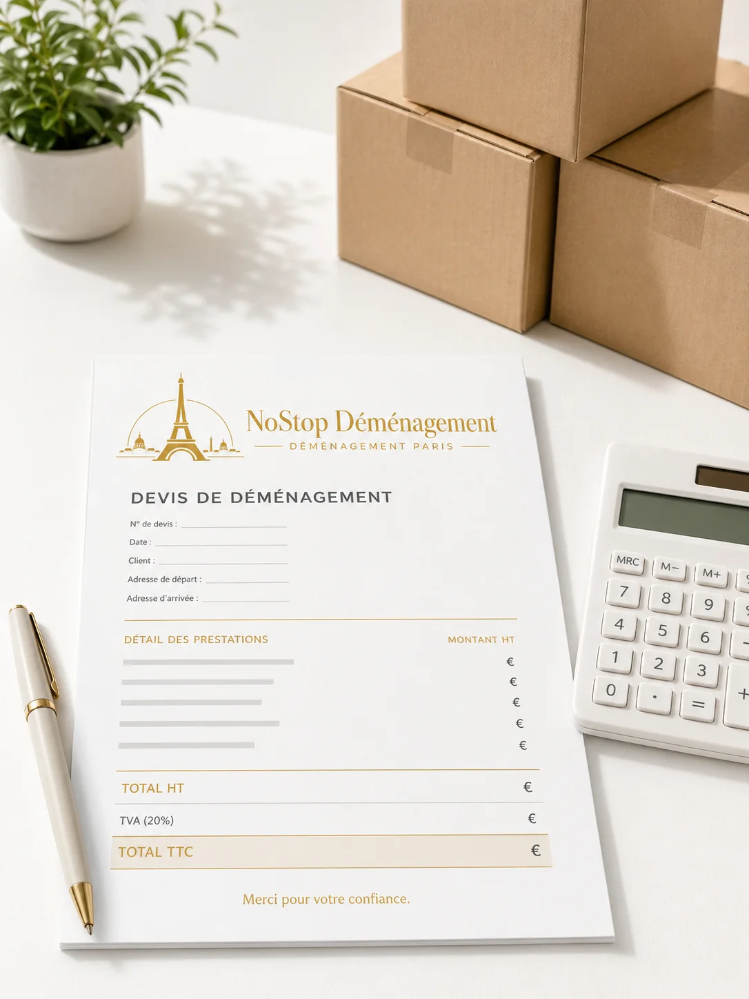 Prix déménagement Paris 2026 — guide complet NoStop Déménagement