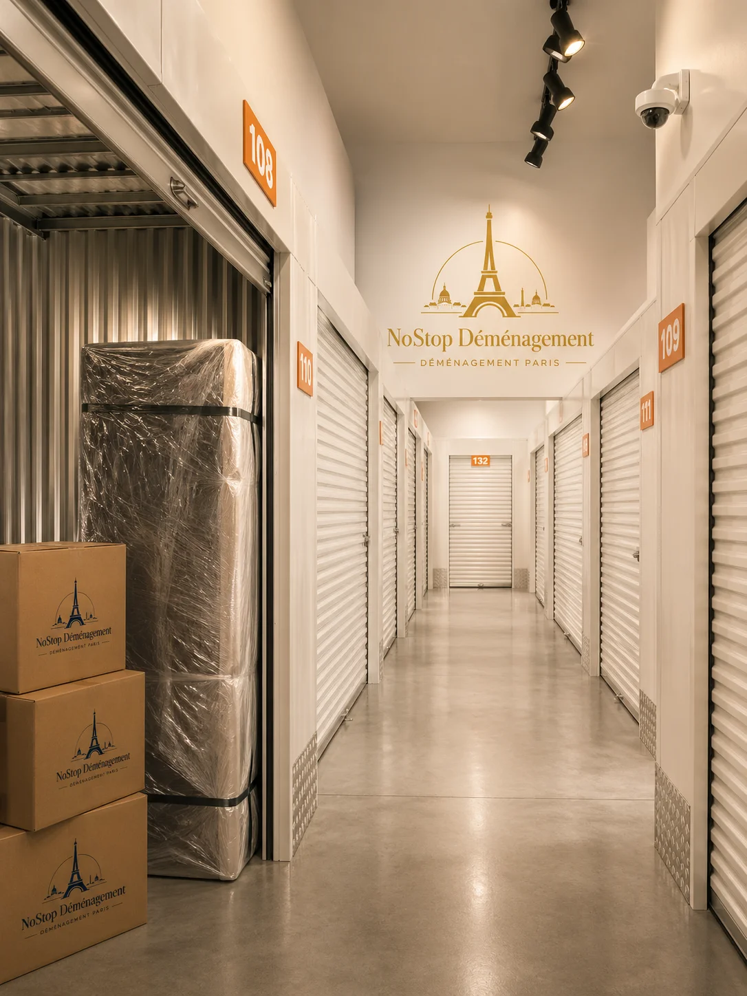 Garde-meuble Paris — box de stockage sécurisé NoStop Déménagement